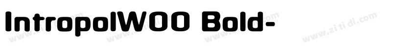 IntropolW00 Bold字体转换